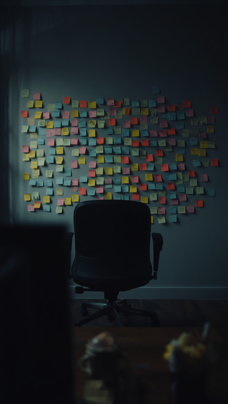 Prog 009c blank notes wall